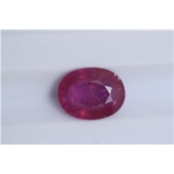 2.16ct Ruby Oval cut
