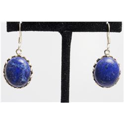 9.81gm Silver & Natural gemstone Earrings
