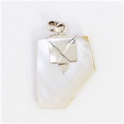 8.04gm Silver & Natural gemstone Pendant