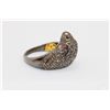 Image 1 : 11.21gm Gold Plated / Silver / Ruby / Diamond Ring