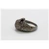 Image 2 : 11.21gm Gold Plated / Silver / Ruby / Diamond Ring