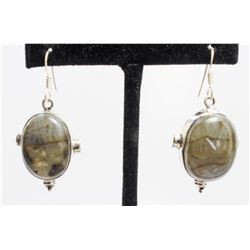 14.42gm Silver & Natural gemstone Earrings