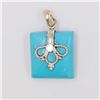 Image 1 : 7.86gm Silver & Natural gemstone Pendant