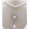 Image 1 : Pendant Gross wt 83.07gr, Gold wt 4.1gr , Silver wt 76.42gr Diamond wt 12.75cts, Gross wt. 67.62gr, 