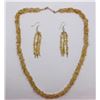Image 1 : 47.9gm Silver & Natural gemstone Neckalce & Earring set