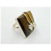 Image 2 : 10.35gm Silver Tiger Eye Ring