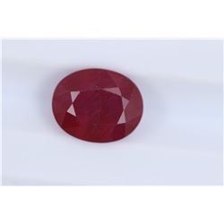 3.98ct Ruby Oval cut