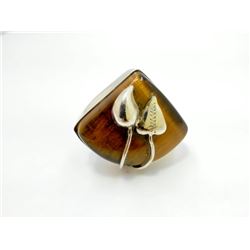 11.8gm Silver Tiger Eye Ring