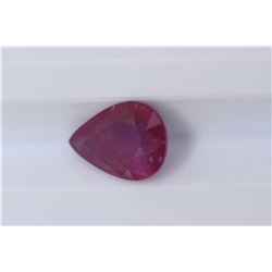 2.11ct Ruby Pear cut