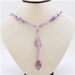 46.91gm Silver & Natural gemstone Necklace