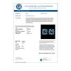 Image 3 : 2.56 CTW Certified Intense Blue SI Diamond Solitaire Stud Earrings 10K Rose Gold - REF-315M2H - 3668
