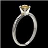 Image 4 : 0.76 CTW Certified Intense Yellow SI Diamond Solitaire Engagement Ring 10K White Gold - REF-118Y2K -