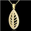 Image 2 : 1 CTW Micro Pave VS/SI Diamond Designer Necklace 18K Yellow Gold - REF-100T2M - 21547