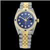 Image 2 : Rolex Men's Two Tone, QuickSet, Diam Dial & Diam/Sapphire Bezel - REF-557M4F