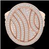 Image 2 : 1.25 CTW Micro Pave VS/SI Diamond Ring 14K Rose Gold - REF-111Y3K - 20875
