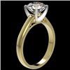 Image 4 : 2.55 CTW Certified H-SI/I Quality Diamond Solitaire Engagement Ring 10K Yellow Gold - REF-729H2A - 3