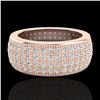 Image 1 : 2.50 CTW Micro Pave VS/SI Diamond Eternity Ring 14K Rose Gold - REF-249W3F - 20882