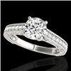 Image 1 : 1.32 CTW H-SI/I Certified Diamond Solitaire Ring 10K White Gold - REF-154H4A - 34943