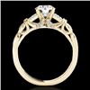Image 2 : 1.2 CTW H-SI/I Certified Diamond Solitaire Ring 10K Yellow Gold - REF-209N3Y - 35252