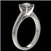 Image 4 : 1.25 CTW Certified VS/SI Quality Cushion Cut Diamond Solitaire Ring 10K White Gold - REF-372W3F - 33
