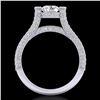 Image 1 : 2 CTW VS/SI Diamond Micro Pave Ring 18K White Gold - REF-290M9H - 36947