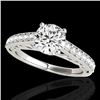 1.65 CTW H-SI/I Certified Diamond Solitaire Ring 10K White Gold - REF-203N6Y - 35023