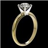 Image 4 : 1.55 CTW Certified H-SI/I Quality Diamond Solitaire Engagement Ring 10K Yellow Gold - REF-400Y2K - 3