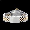 Image 3 : Rolex Men's Two Tone 14K Gold/SS, QuickSet, Diam Dial & Diam/Sapphire Bezel - REF-557W3H