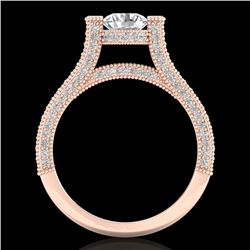 2 CTW VS/SI Diamond Micro Pave Ring 18K Rose Gold - REF-290F9N - 36948