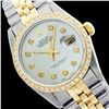 Image 1 : Rolex Men's Two Tone 14K Gold/SS, QuickSet, Diamond Dial & Diamond Bezel - REF-557A4N