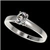 0.50 CTW Certified VS/SI Quality Oval Diamond Engagement Ring 10K White Gold - REF-64Y3K - 32962