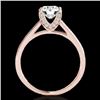 Image 2 : 2 CTW H-SI/I Certified Diamond Solitaire Ring 10K Rose Gold - REF-356H2A - 34854