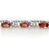 Image 2 : 4.70 CTW Pink Tourmaline & Diamond 14K White Gold - REF-70W4F - 14360