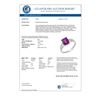 Image 2 : 1.47 CTW Amethyst & Diamond Ring 18K White Gold - REF-25T5M - 12708