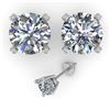 Image 2 : 2.01 CTW VS/SI Diamond Stud Designer Earrings 14K White Gold - REF-530T8M - 30595