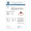 Image 2 : 0.49 CTW Ruby & Diamond Ring Solid 18K Rose Gold - REF-31W8F - 10317