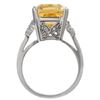 Image 2 : 2.0 CTW Amethyst Ring 10K White Gold - REF-16H2A - 10943