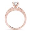 Image 4 : 1.16 CTW Certified VS/SI Diamond Solitaire 2Pc Wedding Set Antique 14K Rose Gold - REF-207W3F - 3143