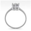 Image 4 : 1.0 CTW VS/SI Princess Diamond Solitaire Engagement Ring Size 7 18K White Gold - REF-287H4A - 35895