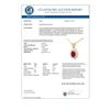 Image 2 : 0.51 CTW Ruby & Diamond Pendant 10K Yellow Gold - REF-13T3M - 12622