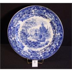WEDGWOOD Large Flow Blue Plate CHINESE