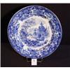 Image 1 : WEDGWOOD Large Flow Blue Plate CHINESE