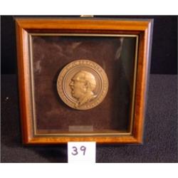 ENRICO CARUSO Brass Medal - Merichi