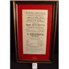 Image 1 : BROADSIDE Cestor Place Opera Co Framed