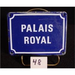 Vintage Metal Sign PALAIS ROYAL