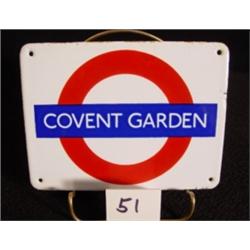 Vintage Metal Sign COVENT GARDEN