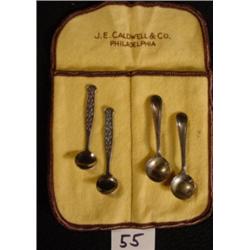 Lot of 4 Salt Spoons - MEKA & Others