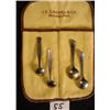 Image 2 : Lot of 4 Salt Spoons - MEKA & Others