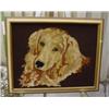 Image 1 : GOLDEN RETRIEVER Needlepoint in Frame