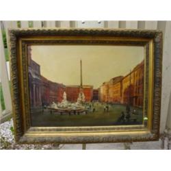 PIAZZA NAVONA - Oil/Canvas - Boyle
